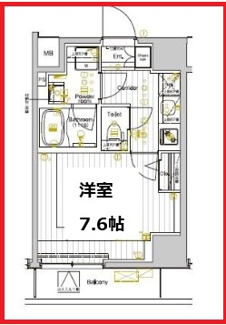 【間取り】 | プレミアムキューブ両国デュー