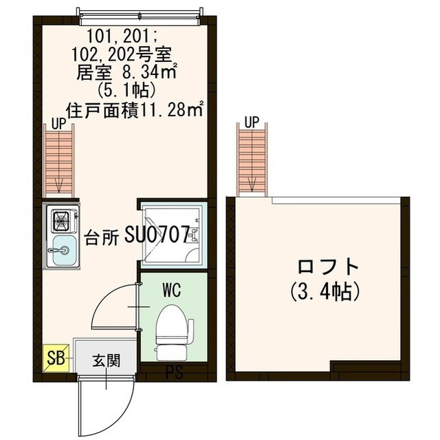 ソレイユ新宿の間取り