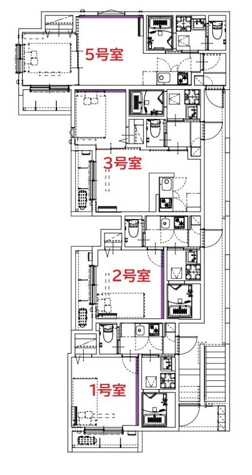 rn Terrace 三郷(アールエヌ テラス ミサト)の区画図