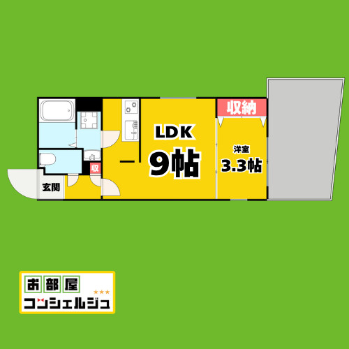ｑｕａｄｏｒ新瑞橋の間取り