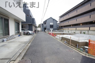 【前面道路含む現地写真】 | 【仲介手数料無料！！】府中市浅間町3丁目　新築戸建て（全2棟）B号棟　5160万円