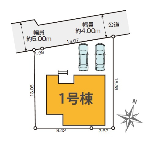 三鷹市牟礼5丁目　新築戸建の区画図|区画図

現地ご見学希望・資料請求などお気軽にお問い合わせ下さい！
03-5990-5201