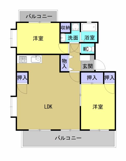 グランディールつつみだ の間取り