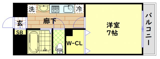 【間取り】 | ブリリアントコート心斎橋イースト