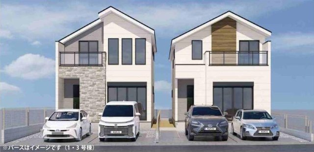【仲介手数料無料！！】稲城市東長沼　新築戸建て（全3棟）1号棟　7699万円の画像