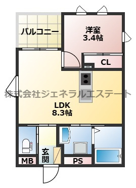 アーリーズ忍ケ丘の間取り