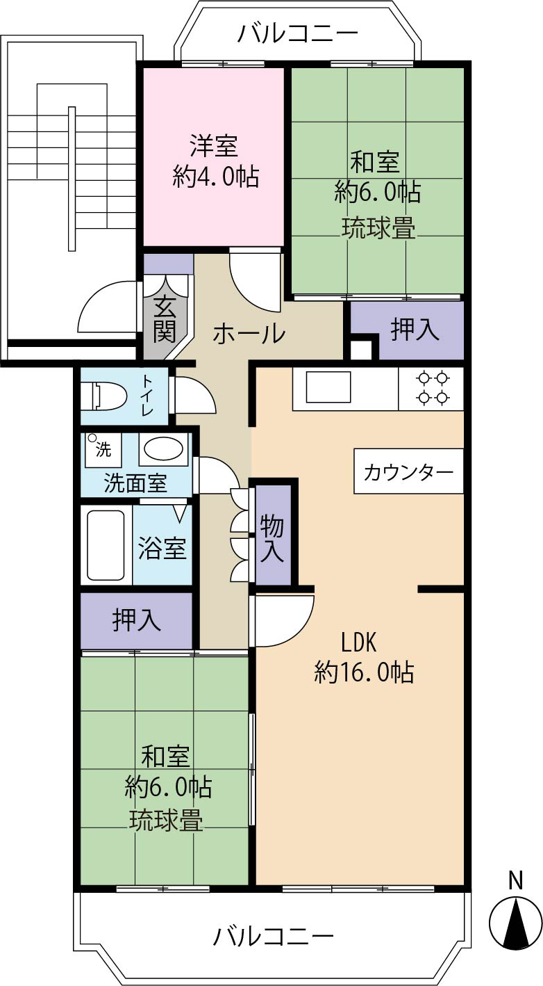 広くて使いやすい物件です。リノベーション済みでキレイです。