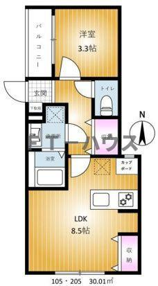 REVENE習志野の間取り