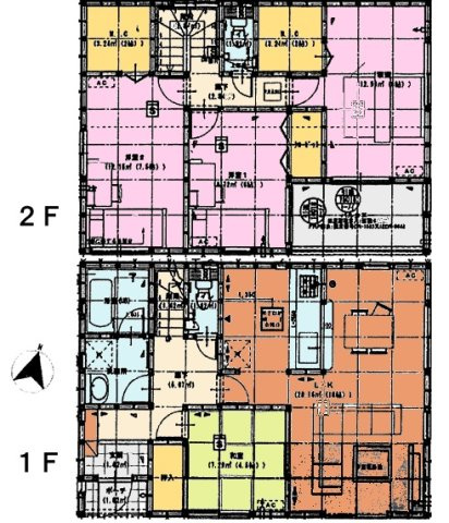 【間取り】 | 加須市鴻茎　中古一戸建