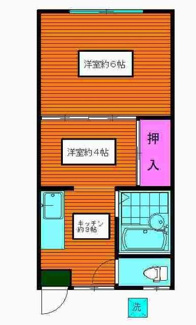 【間取り】 | 福島荘 | 間取りです。
