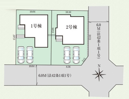 川西市大和東　第3期　新築一戸建ての区画図|全2区画
