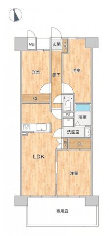 【間取り】 | コアマンション島崎南