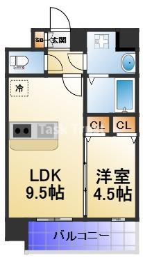 【間取り】 | プレサンス京町堀ノース