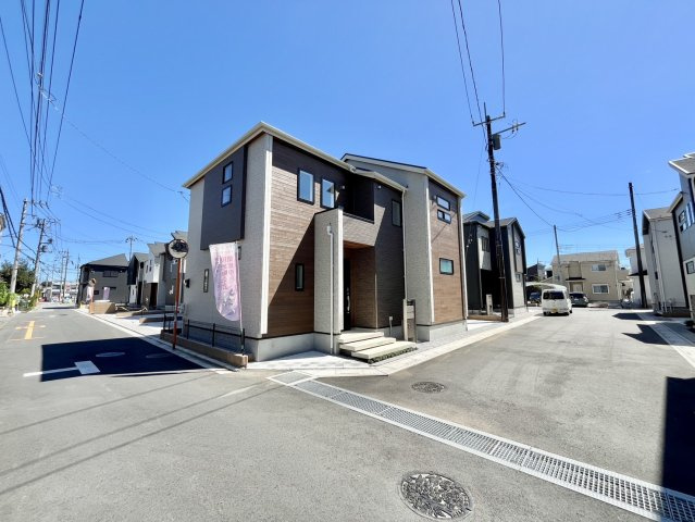 【仲介手数料無料】三芳町北永井３期―新築分譲住宅―全18棟販売　９棟の前面道路含む現地写真