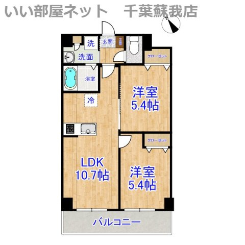 フォーサイドさくら公園前の間取り|不動産屋のイメージを変えたい！『いい部屋ネット千葉蘇我店』へ♪