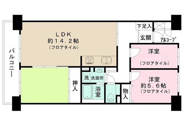 メトロハイツ東陽の間取り|間取りです。