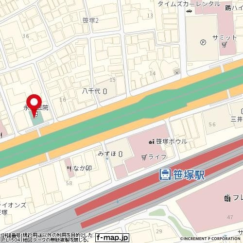 ガーラ笹塚駅前の地図