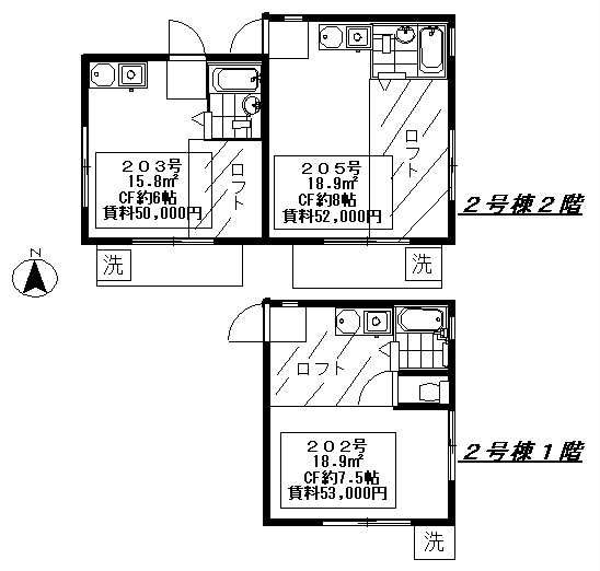 舟渡ハイツの間取り