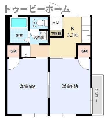 リヴェール飛鳥の間取り