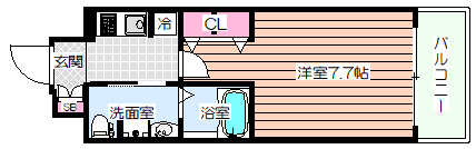 【間取り】 | アドバンス大阪ドーム前