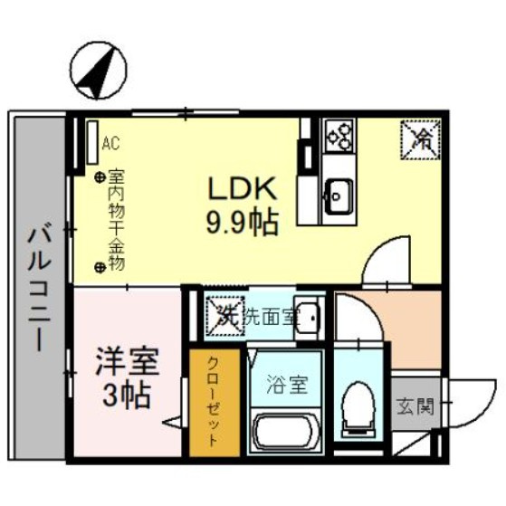 フェミヴェルテの間取り