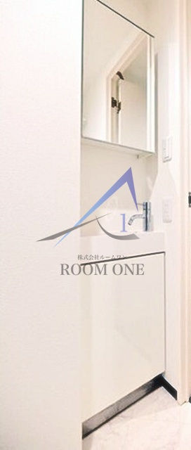 クラウディア千住の洗面所|洗面台です。