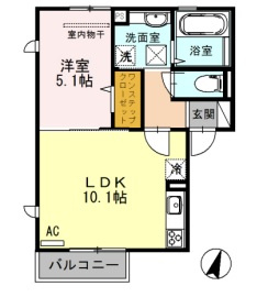 フェリーチェ佐治の間取り