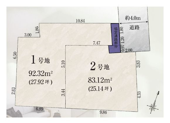 【区画図】 | 練馬区石神井台５丁目　建築条件付売地　２区画 | 全2区画の建築条件付売地が登場！