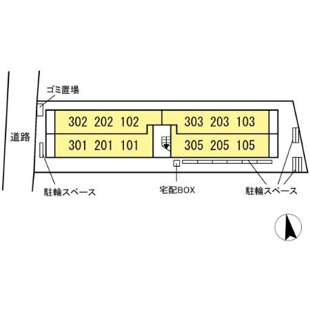 メゾンフォレスト．Ｍの区画図