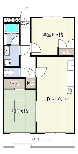 ローズマンション白糸台第３の間取り