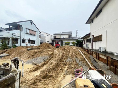 名東区平和が丘3期(全2区画)の前面道路含む現地写真