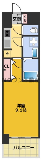 【間取り】 | S-RESIDENCE鶴舞Ⅱ | 間取りです