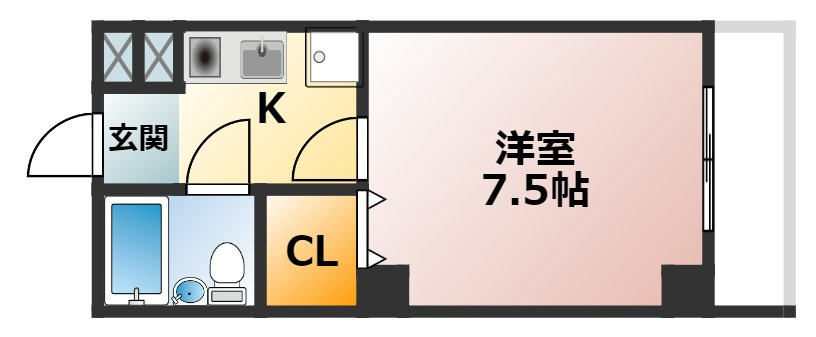 コスミックの間取り|RC造☆神戸市垂水区　コスミック　賃貸☆