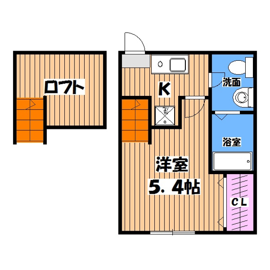 【間取り】 | アイランドフラット | 反転タイプ