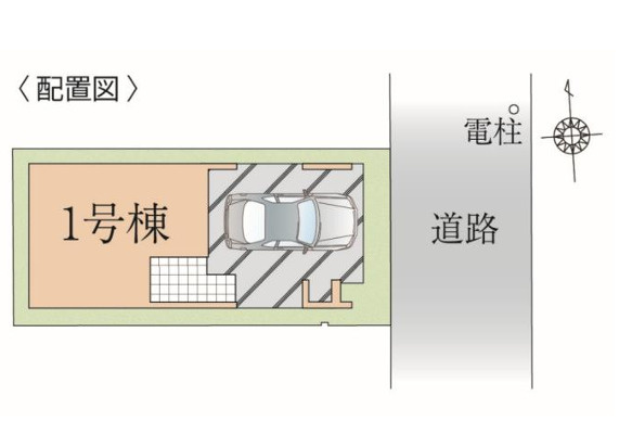 江東区東砂1丁目新築分譲住宅の区画図