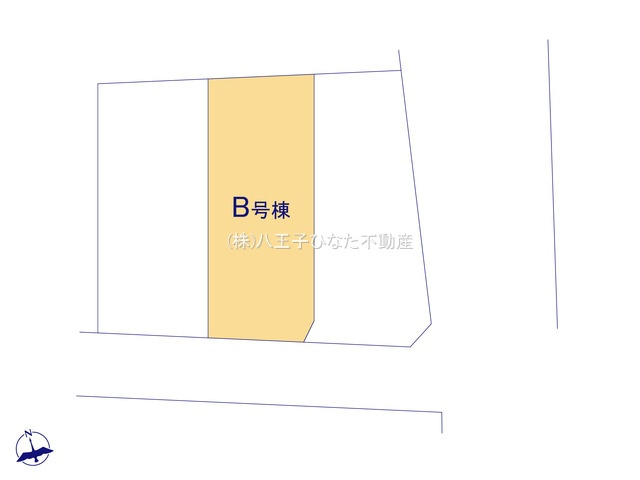 『八王子市新築戸建て』八王子市横川町42-21【仲介手数料無料】　　２０期の区画図|～仲介手数料無料☆八王子ひなた不動産～八王子市横川町　新築戸建て