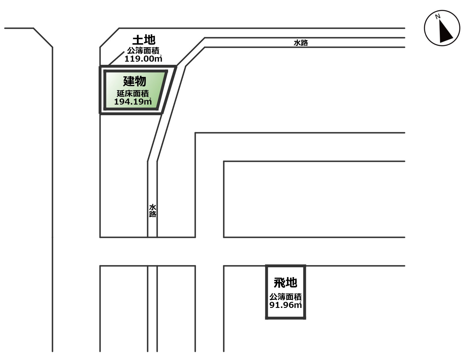敦賀市松原町中古店舗併用住宅の地図