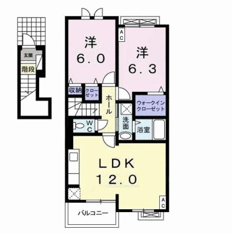 【間取り】 | ヴィッファＢ