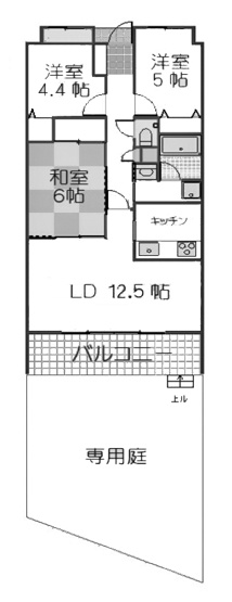 【間取り】 | 朝日プラザ伏見東 | 専有面積68.30㎡