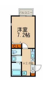 キャメル秋津Ⅴの間取り