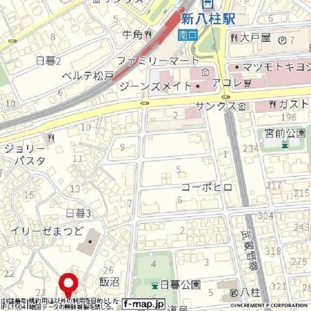 キャピタル八柱の地図