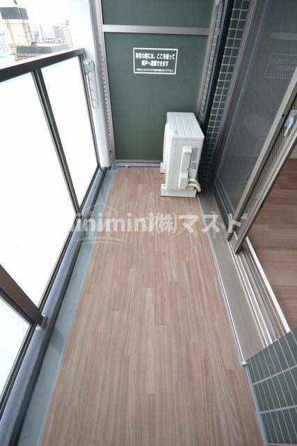 プレサンス上町台クレストのバルコニー