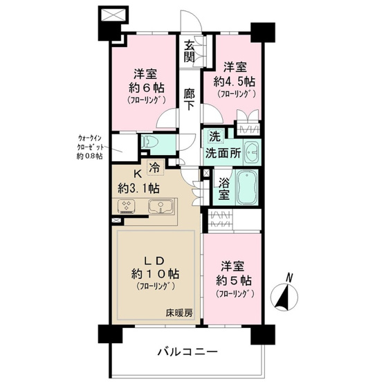 【間取り】 | リビオシティ船橋北習志野