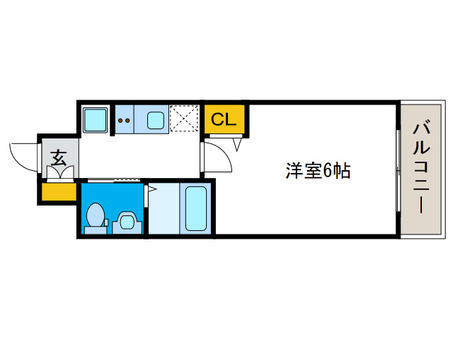 エグゼ弁天町の間取り