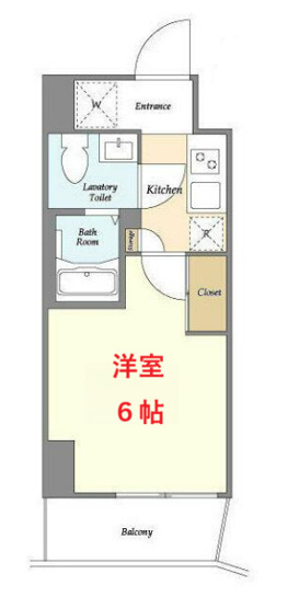 【間取り】 | 洋室６帖です