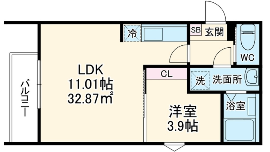 セレーネ元山の間取り