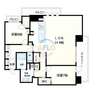 【間取り】 | 北浜ミッドタワー　開平小学校区 | 北浜ミッドタワー　間取り