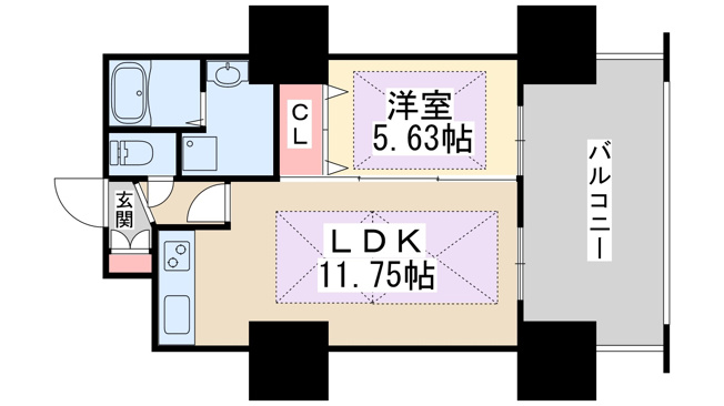 【間取り】 | ノルデンタワー新大阪プレミアム