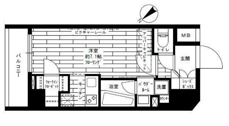 グランドコンシェルジュ西巣鴨アジールコートの間取り