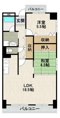 ピーチヒル加茂の間取り